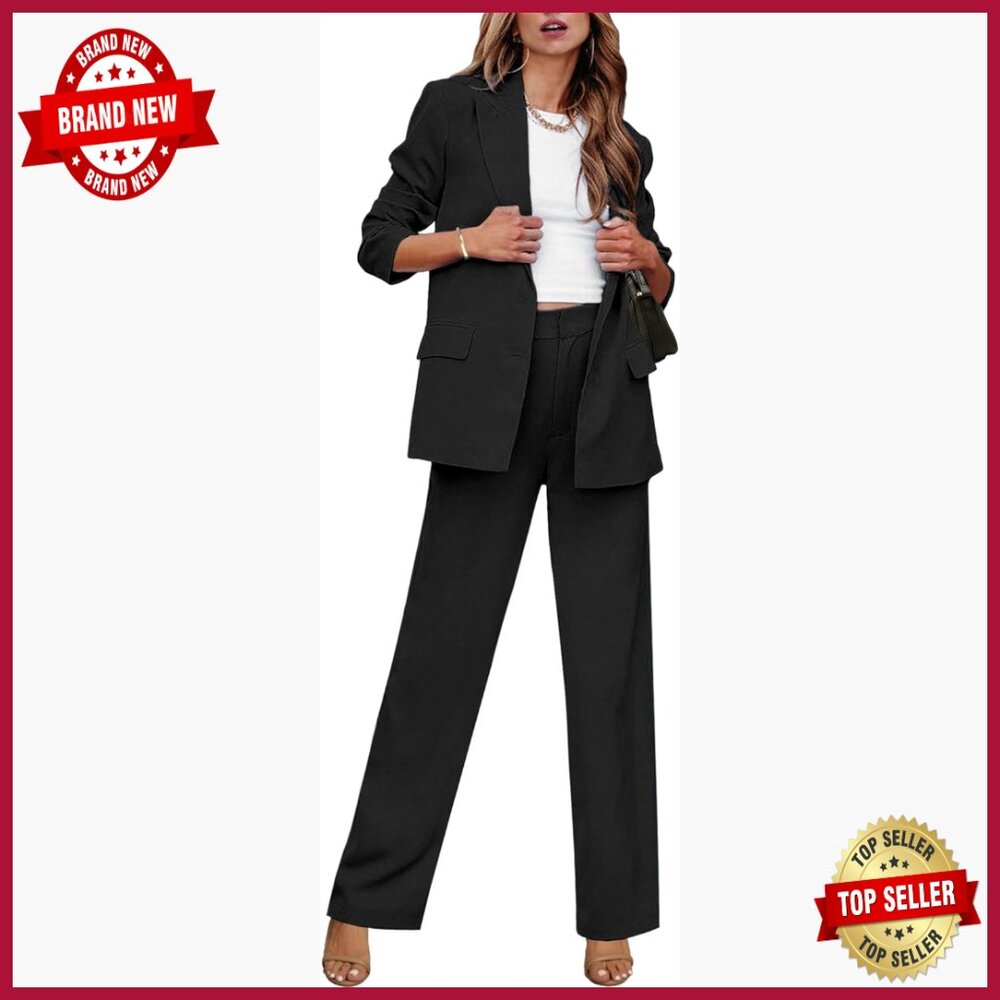 Women's 2-Piece Blazer Pantsuit Set Business Casual Office Wear